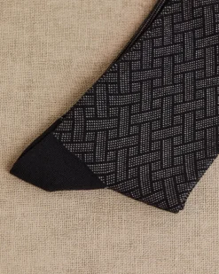 Dress Socks with Geometric Pattern