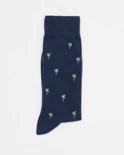 Dress Socks with Palm Trees