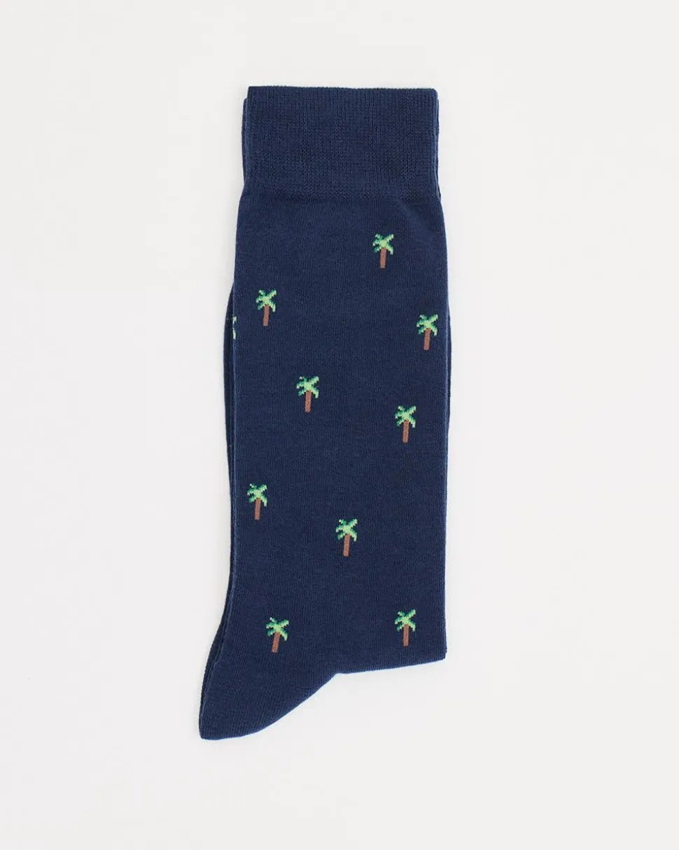 Dress Socks with Palm Trees