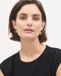 Earrings with Teardrop Pendants