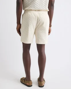 Embroidered Short with Elastic Waistband