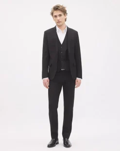 Essential Black Wool-Blend Suit Blazer