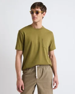 Essential Short-Sleeve Crew-Neck Tee with Pocket