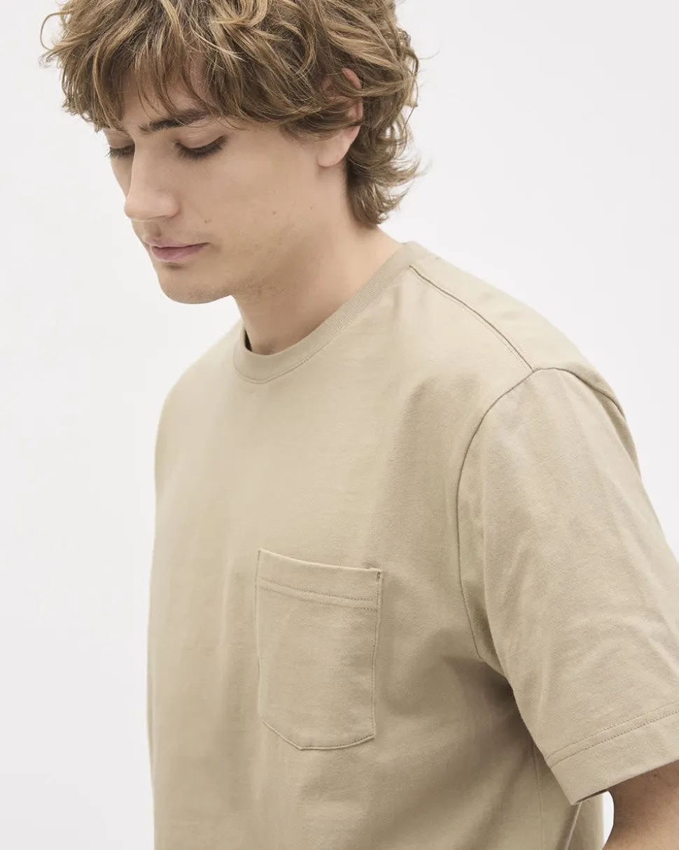 Essential Short-Sleeve Crew-Neck Tee with Pocket
