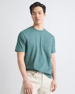 Essential Short-Sleeve Crew-Neck Tee with Pocket