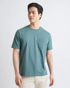 Essential Short-Sleeve Crew-Neck Tee with Pocket