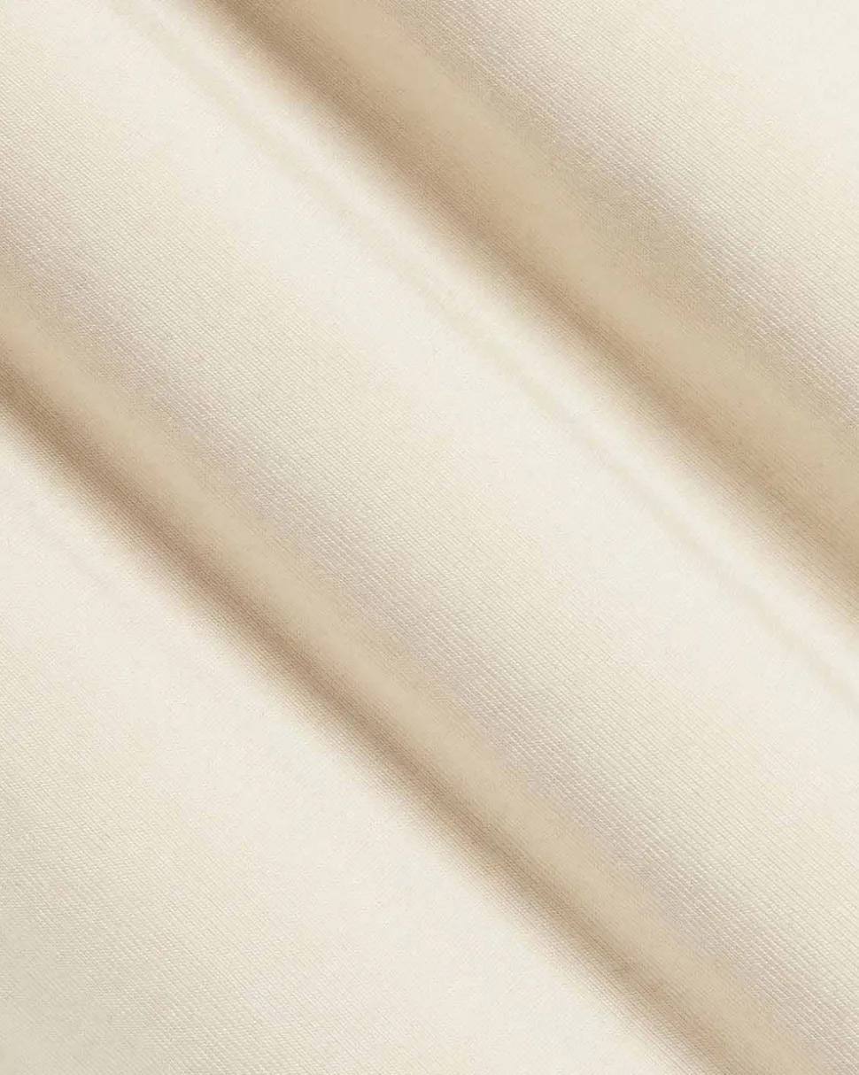 Extended-Sleeve Crew-Neck Top with Asymmetrical Detail
