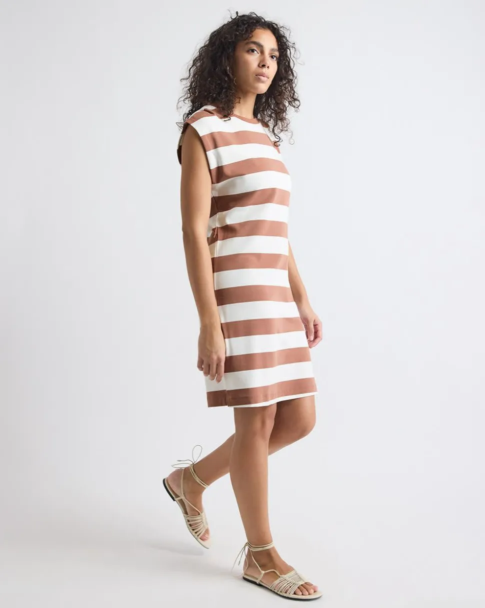Extended-Sleeve Dress with Removable Belt