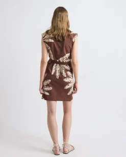 Extended-Sleeve Dress with Removable Belt