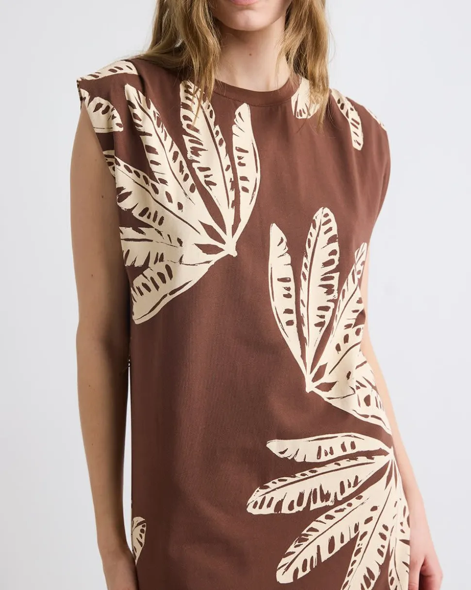 Extended-Sleeve Dress with Removable Belt