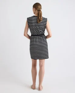 Extended-Sleeve Dress with Removable Belt