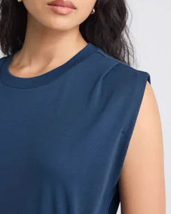 Extended-Sleeve Dress with Removable Belt
