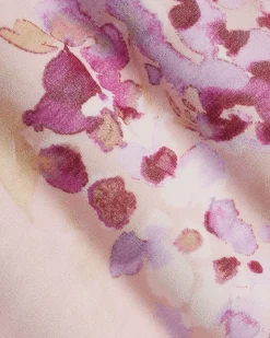 Fitted Sleeveless Midi Dress with Floral Pattern