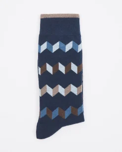 Geo Zigzag Socks