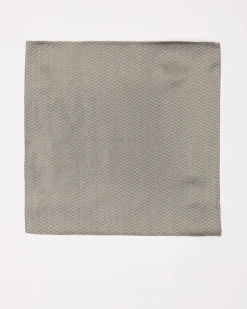 Green Handkerchief with Zigzag Pattern