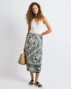 Halter-Neck Fancy-Stitch Tank