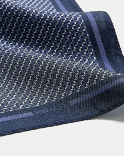 Handkerchief with Micro Geometric Pattern