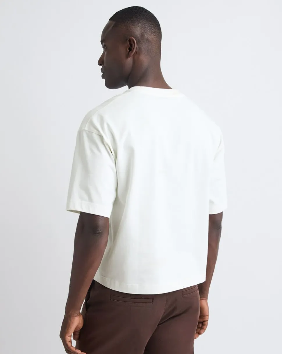 Heavy Oversized Crew-Neck Cropped Tee