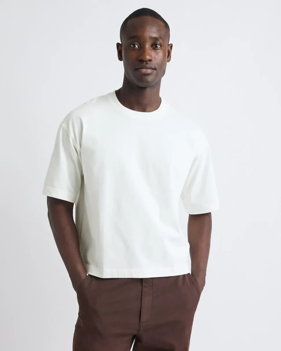 Heavy Oversized Crew-Neck Cropped Tee