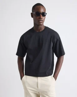 Heavy Oversized Crew-Neck Cropped Tee