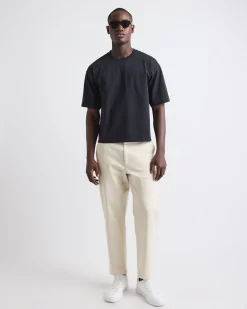 Heavy Oversized Crew-Neck Cropped Tee