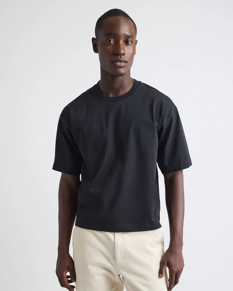 Heavy Oversized Crew-Neck Cropped Tee