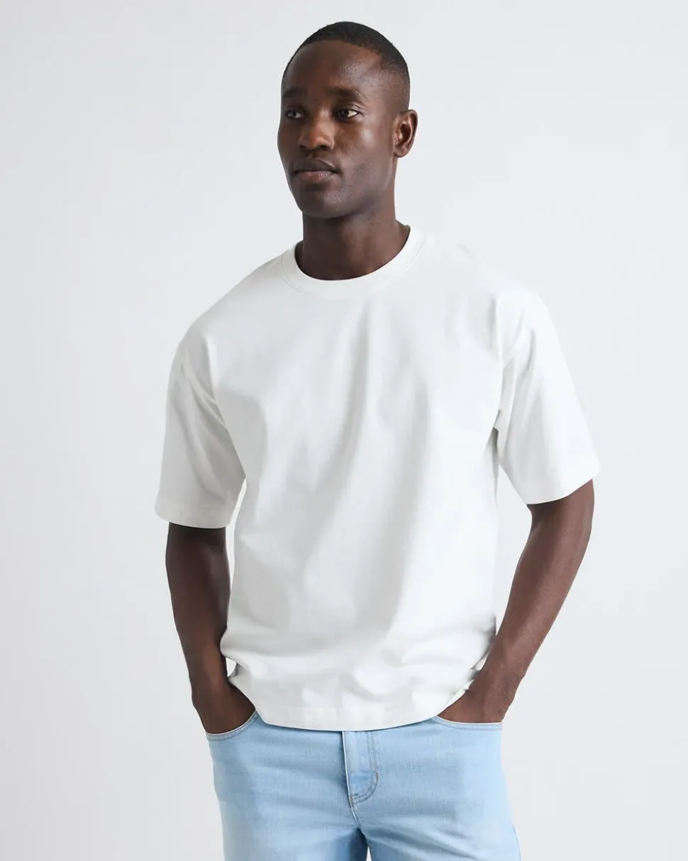 Heavy Oversized Short-Sleeve Crew-Neck Tee