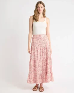 High-Rise A-Line Maxi Skirt