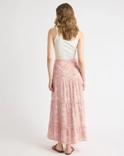 High-Rise A-Line Maxi Skirt