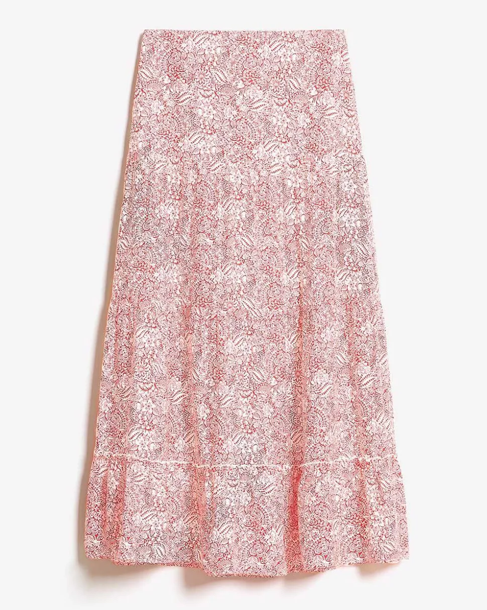 High-Rise A-Line Maxi Skirt