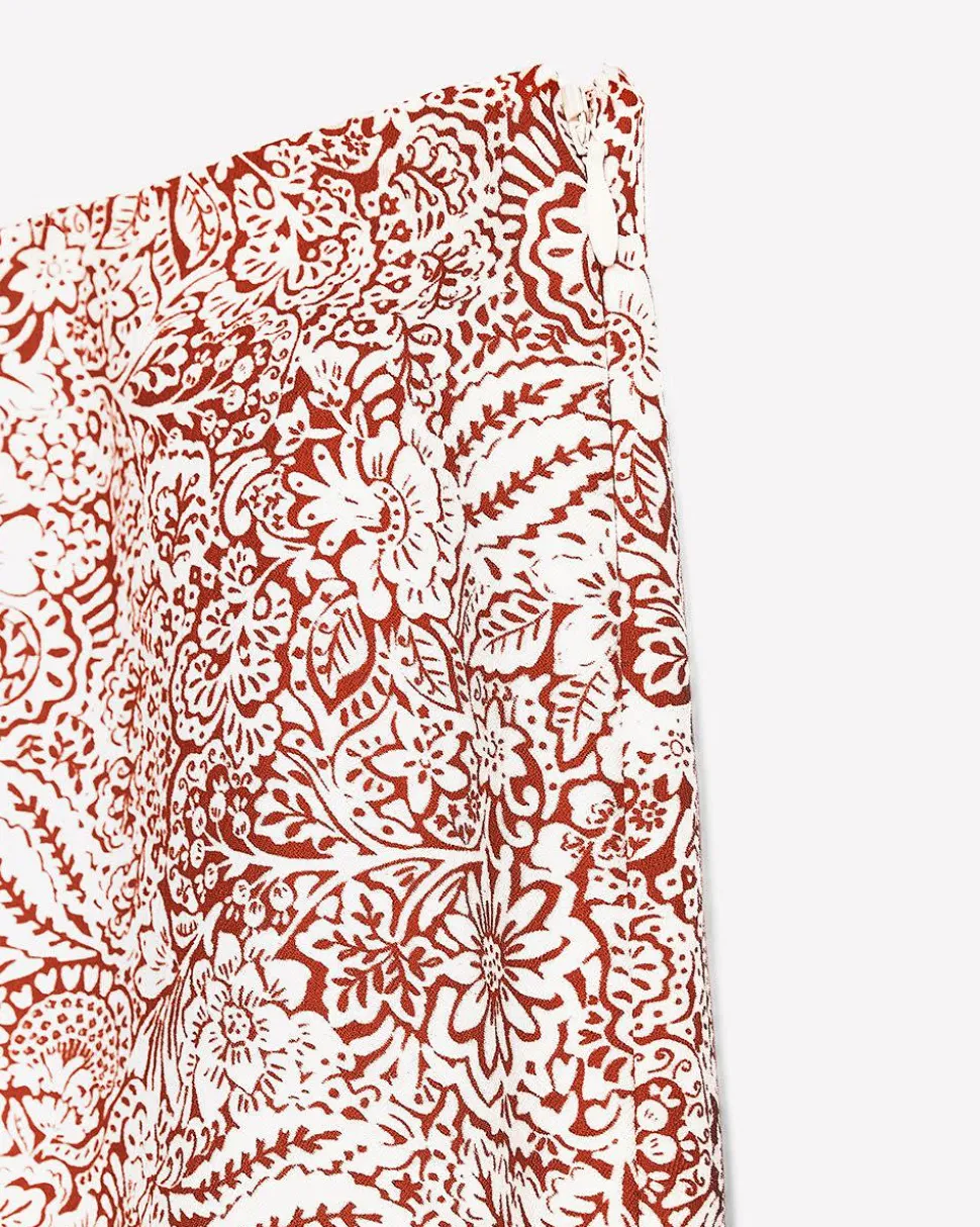 High-Rise A-Line Maxi Skirt