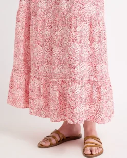 High-Rise A-Line Maxi Skirt