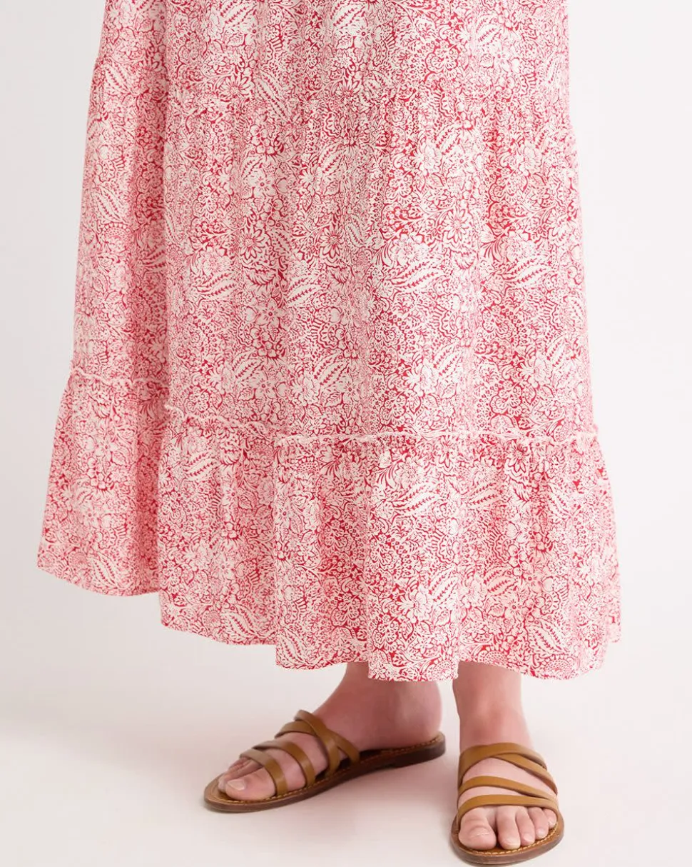 High-Rise A-Line Maxi Skirt