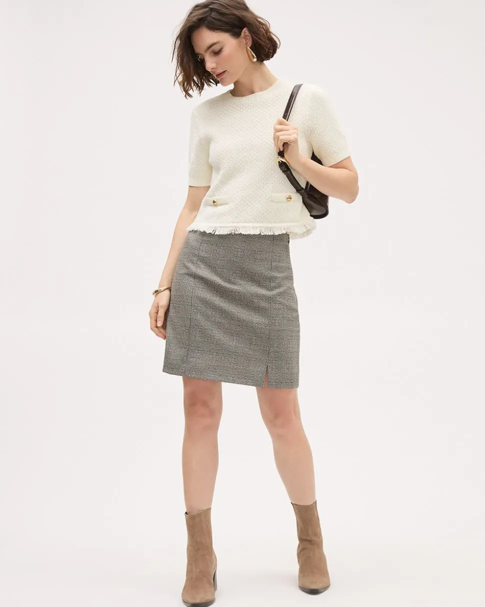 High-Rise A-Line Mini Skirt