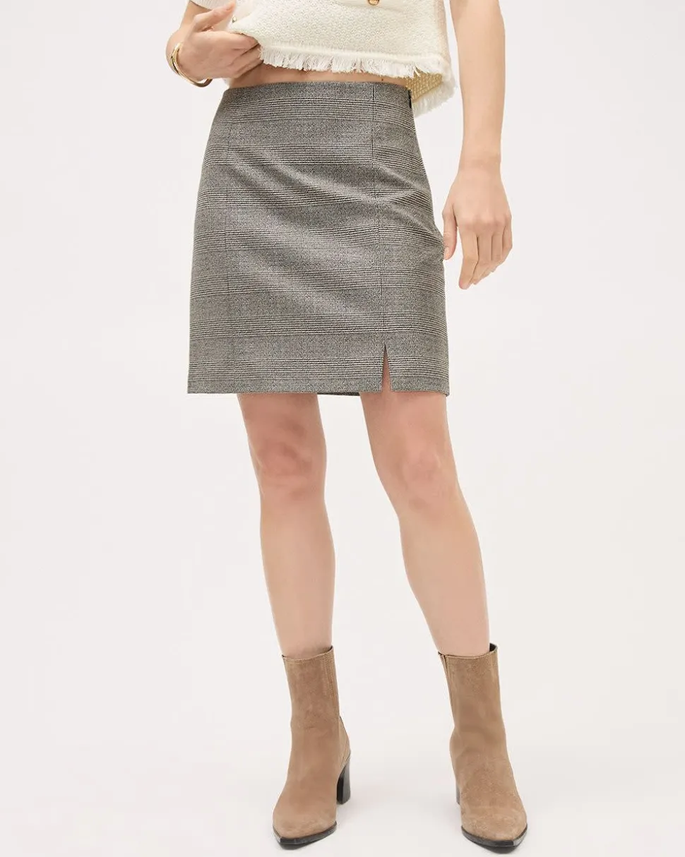 High-Rise A-Line Mini Skirt