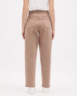 High-Rise Barrel Jeans