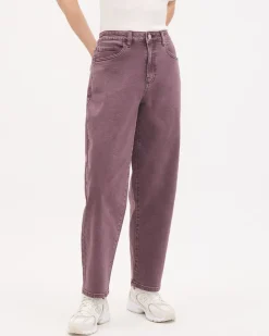 High-Rise Barrel Jeans