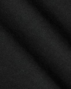 High-Rise Black Denim Bermuda