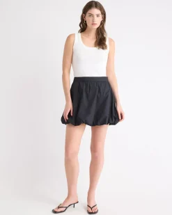 High-Rise Bubble Mini Skirt