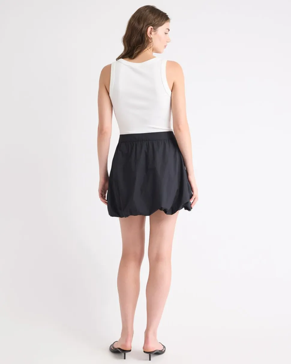 High-Rise Bubble Mini Skirt