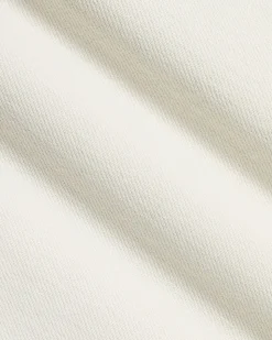 High-Rise Cream Denim Bermuda