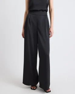 High-Rise Satin Palazzo Pant