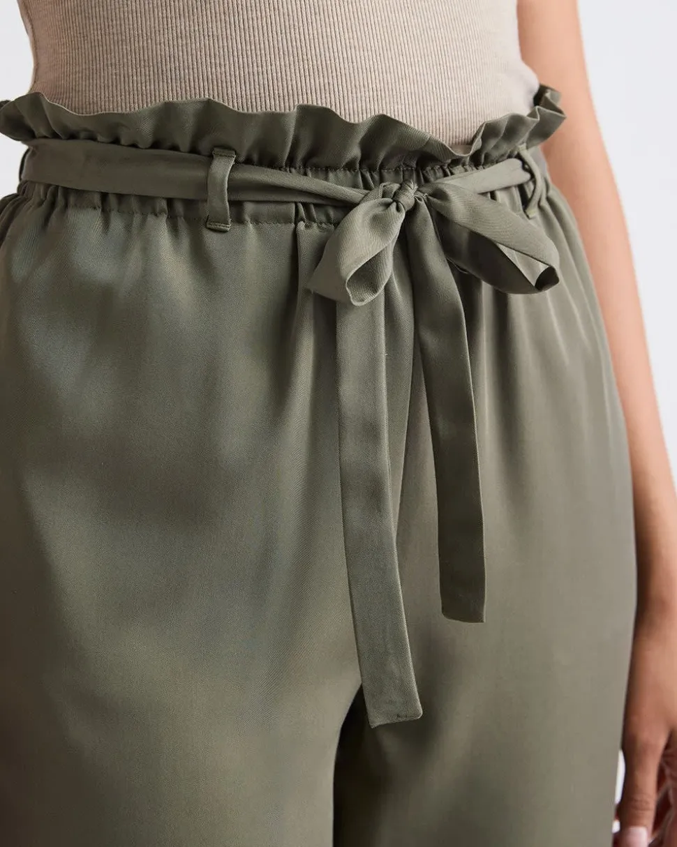 High-Rise Tapered-Leg Ankle Pant
