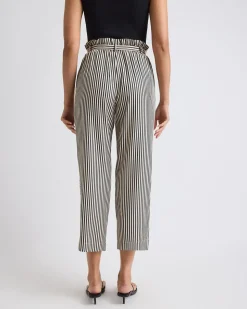 High-Rise Tapered-Leg Ankle Pant