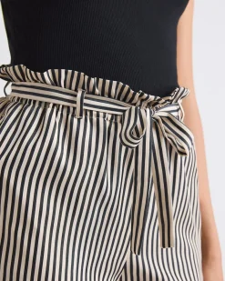 High-Rise Tapered-Leg Ankle Pant