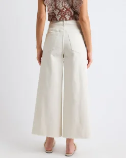 High-Rise Wide-Leg Cropped Jeans