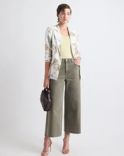 High-Rise Wide-Leg Cropped Jeans