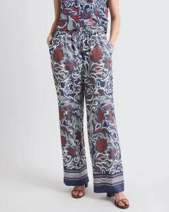 High-Rise Wide-Leg Fluid Pant