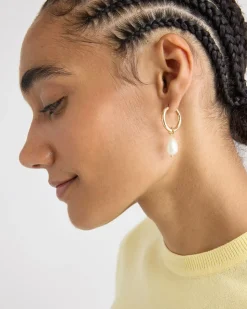 Hoops with Freshwater Pearls