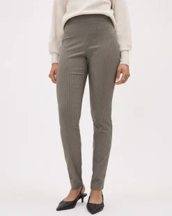 Houndstooth Twill Long City Legging Pant